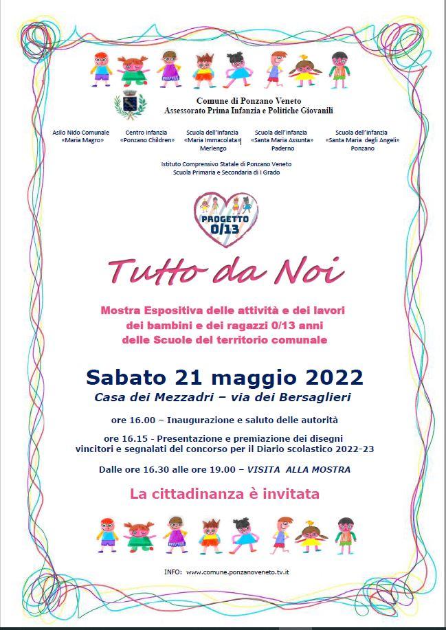 Locandina mostra espositiva delle scuole