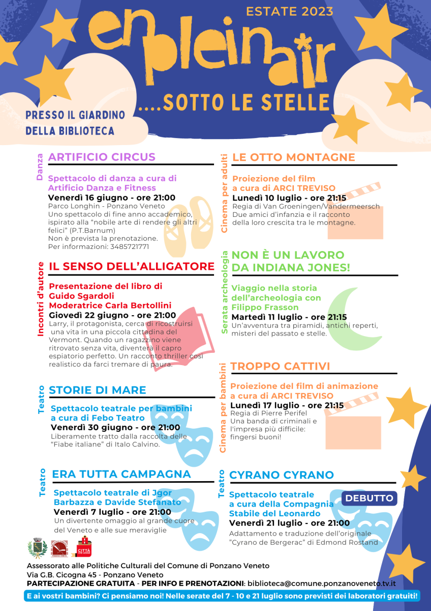 Locandina El Plein air sotto le stelle