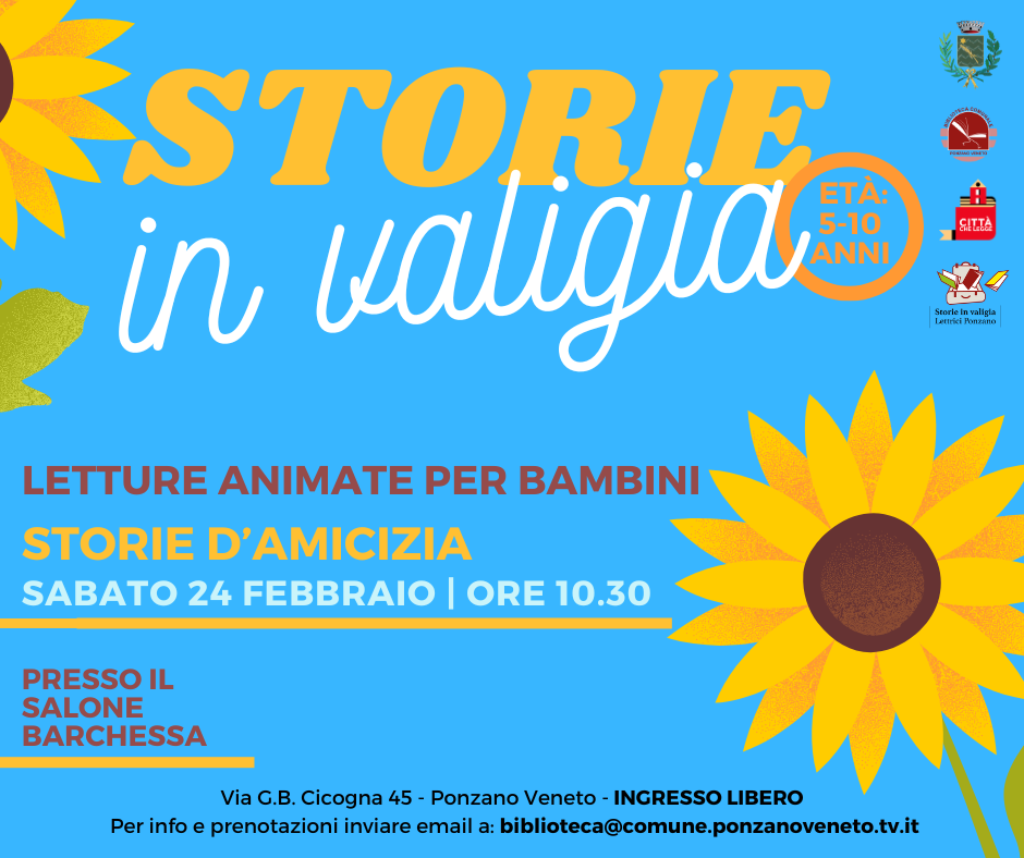 Locandina letture animate del 24 febbraio