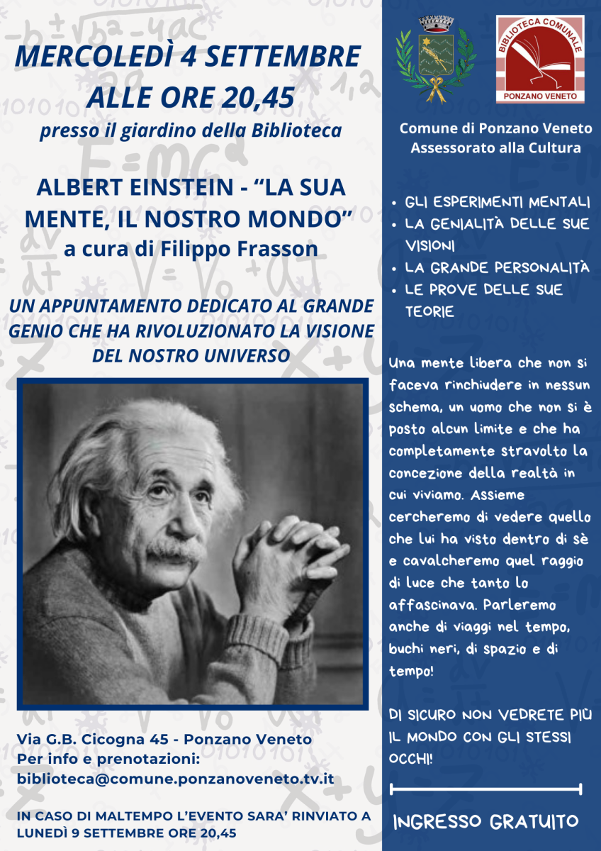 Conferenza su Albert Einstein