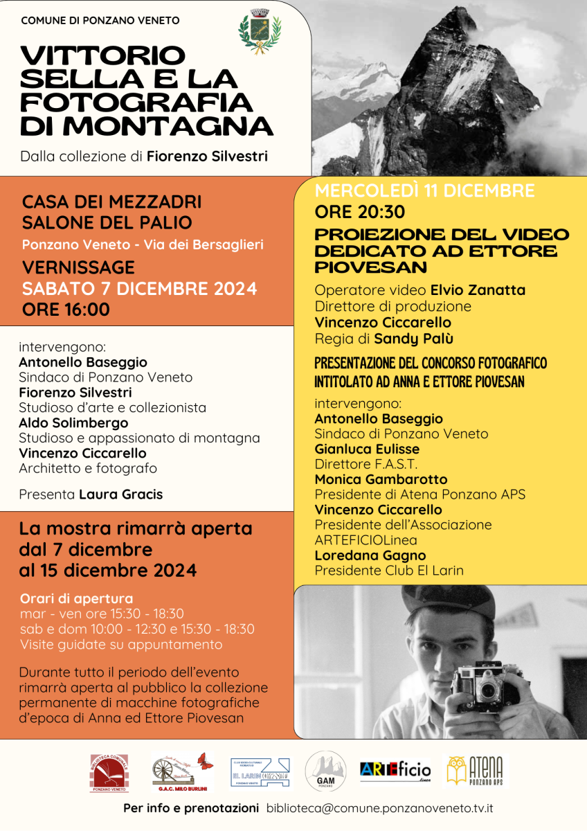 Locandina Mostra Vittorio Sella e la fotografia di montagna