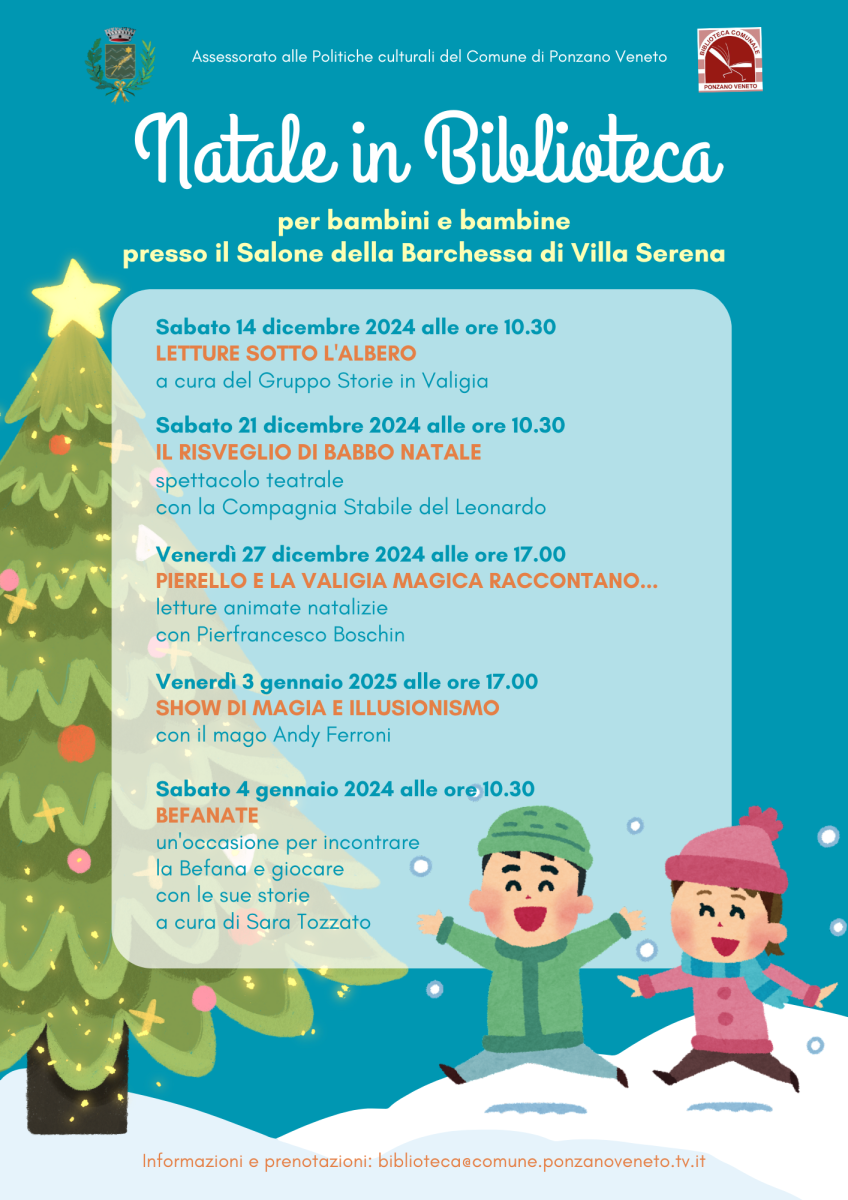 Locandina Natale in Biblioteca