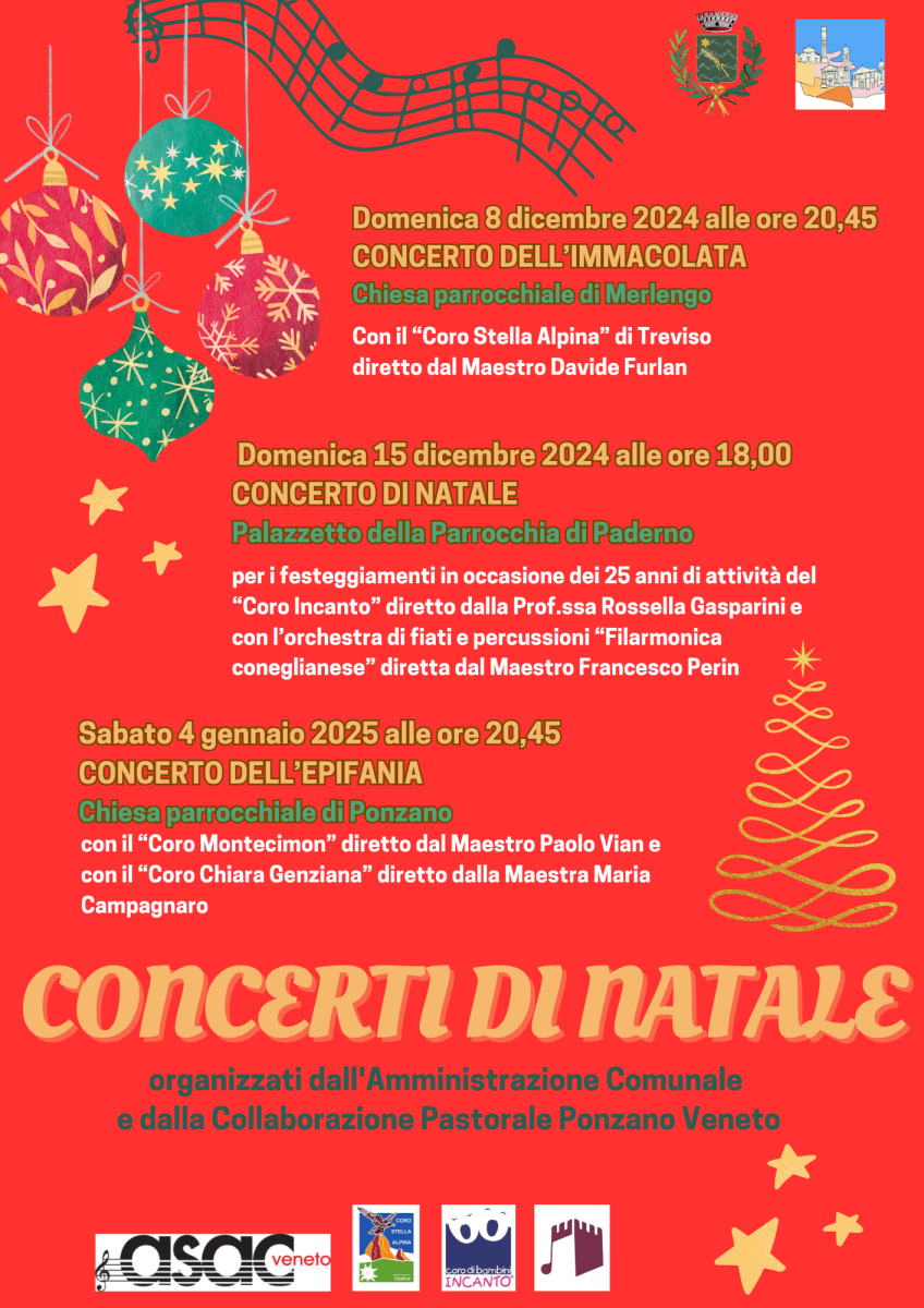 Locandina concerti natalizi