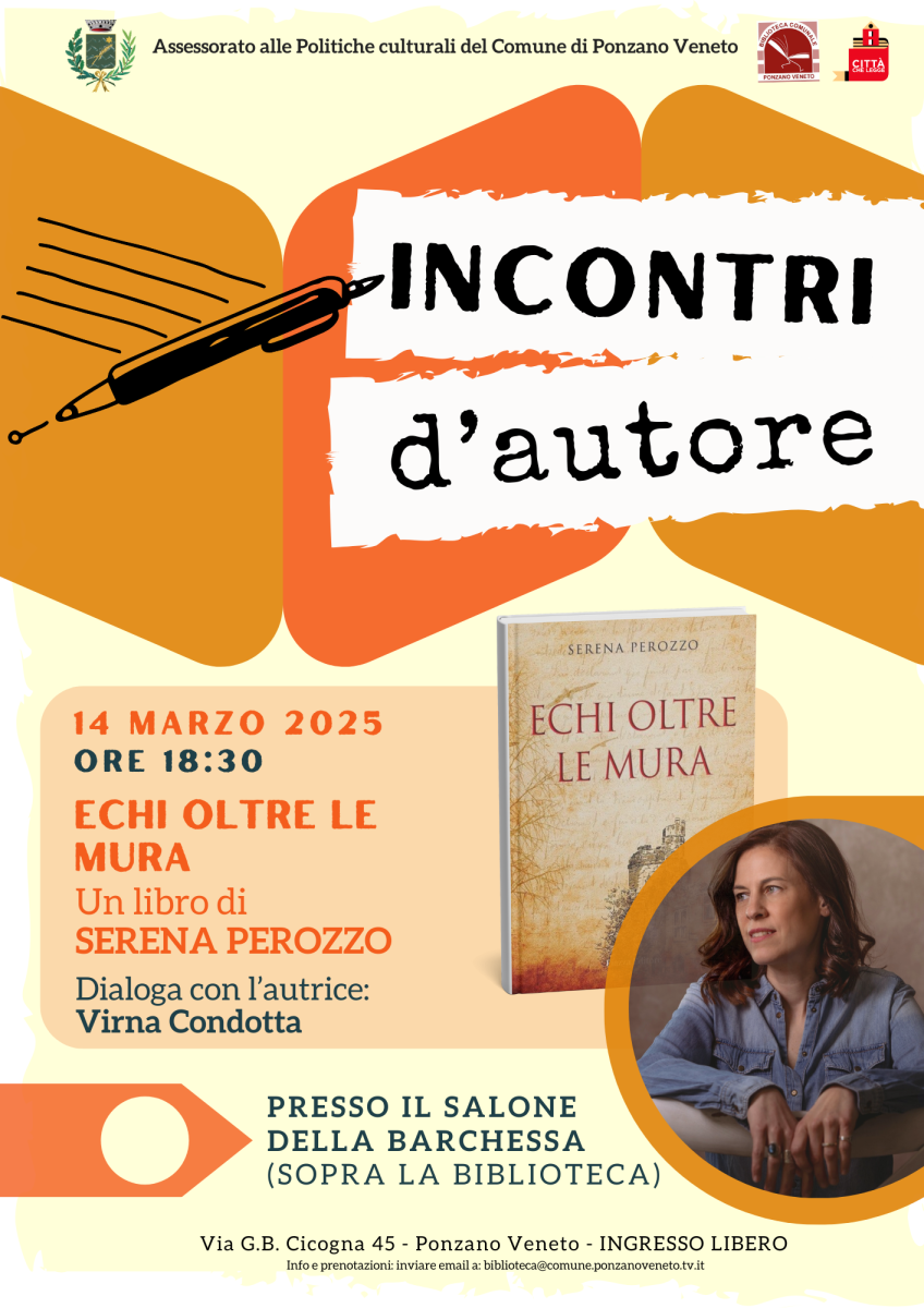 Locandina Incontri d'Autore - Serena Perozzo